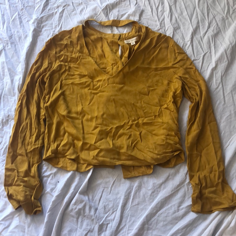 A yellow blouse top from PacSun